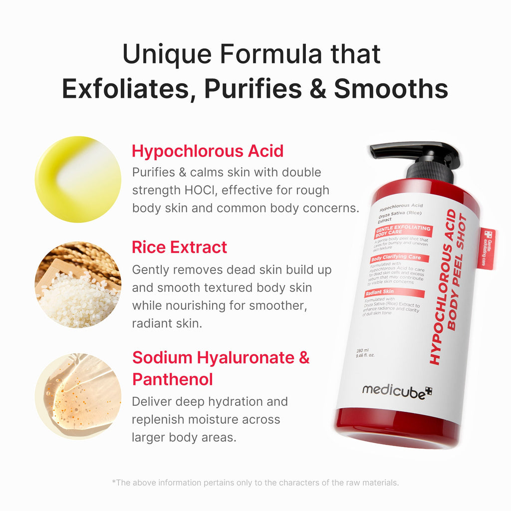 Le Body Peel Shot en application