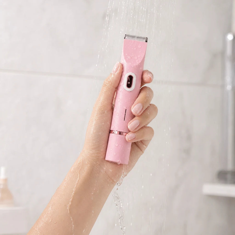 Afeitadora resistente al agua bajo la ducha