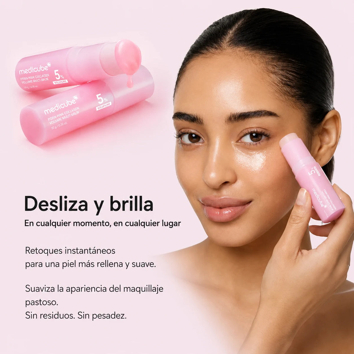 Desliza y brilla: retoques instantáneos para una piel más rellena y suave