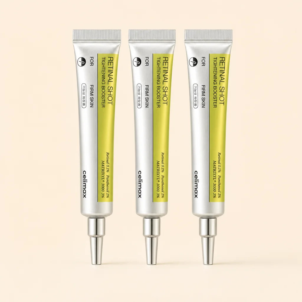 Pack de tres tubos de 15 ml del sérum Celimax Retinal