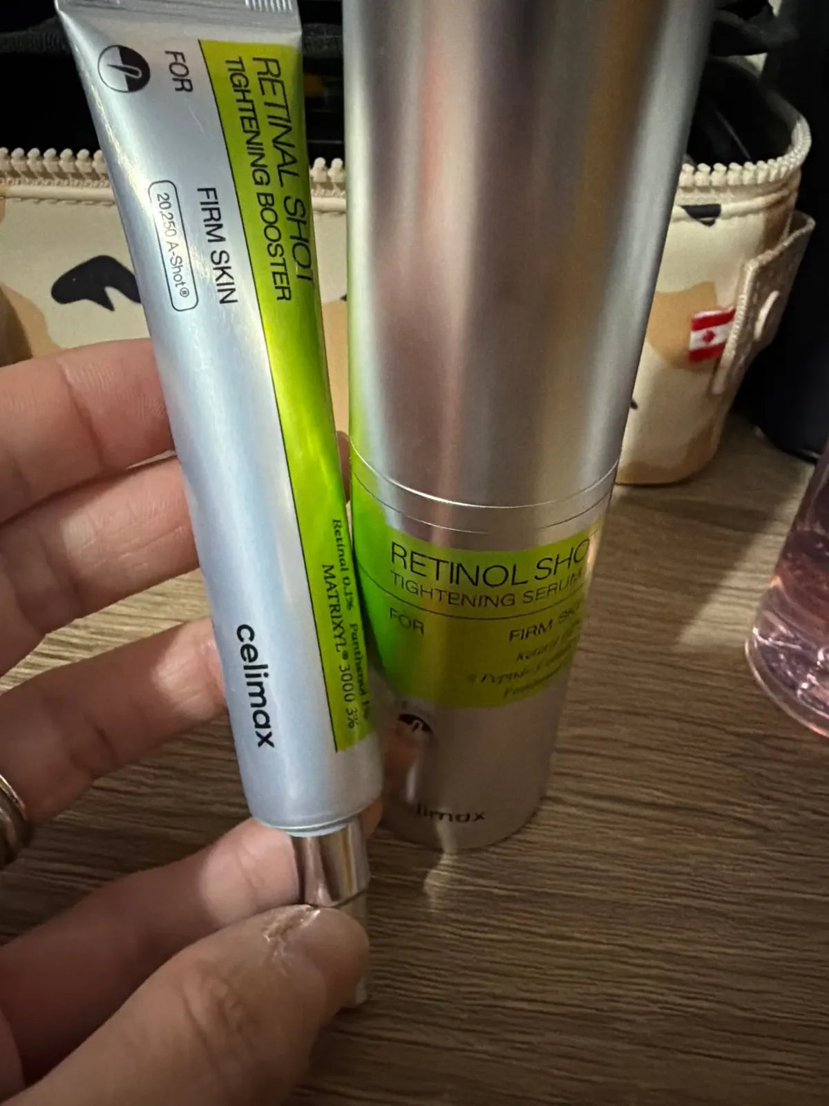 Photo d’une cliente ayant reçu le booster Celimax Retinal Shot